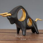 Golden Horn Taurus Figurine