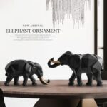 Geometric Elephant Ornament