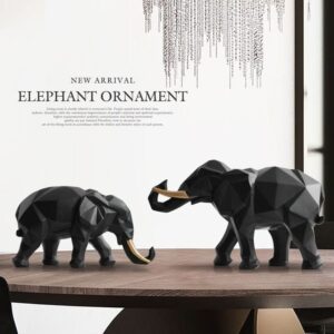 Geometric Elephant Ornament