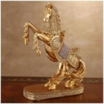 Luxury Golden War Horse Sculpture