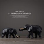 Geometric Elephant Ornament