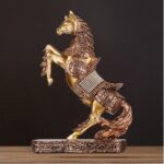Luxury Golden War Horse Sculpture