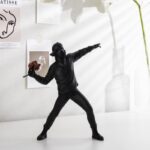 Banksy's Flower Thrower Sculpture