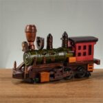 Retro Wooden Steam Train