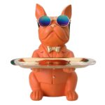 French Bulldog Tray Statue