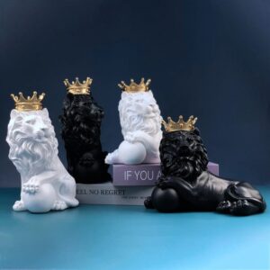 Crown Lion Ornament Sculpture