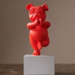 Yoga Bulldog Sculpture