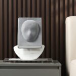 Abstract Face Book Bust Sculpture