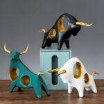 Golden Horn Taurus Figurine