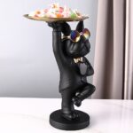 Yoga Bulldog Storage Statue