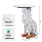 Hype Doggy Butler Statue with Tray