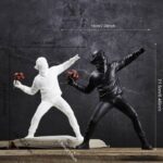 Banksy's Flower Thrower Sculpture