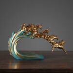 Wave of Horses Sculpture