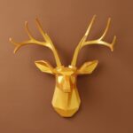 Geometric Deer Head Wall Decoration