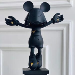 Black Ghost Mouse Tombstone Statue