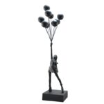Banksy's Flying Balloon Girl Sculpture