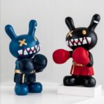 Boxing Rabbit Figurine