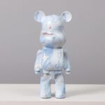 Marble Pattern Bear Sculpture
