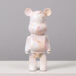Marble Pattern Bear Sculpture