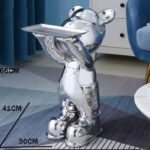 Electroplated Bear Tray Statue