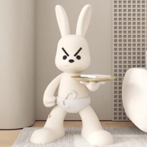 Angry Bunny Tray Statue