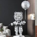 Life-Size Balloon Head Astronaut Statue