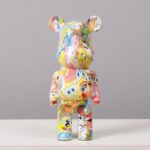 Marble Pattern Bear Sculpture