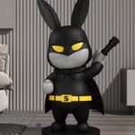 Life-Size Dark Rabbitman Lightsaber Statue