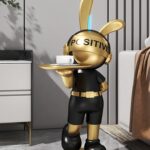 Life-Size Lightsaber Rabbit Statue