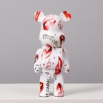 Marble Pattern Bear Sculpture