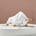 Geometric Bull Statue