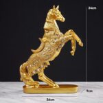 Luxury Golden War Horse Sculpture