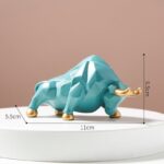 Geometric Bull Statue