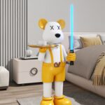 Violent Lightsaber Bear Statue