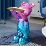 Electroplated Bear Tray Statue