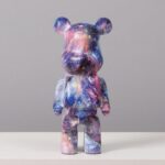 Marble Pattern Bear Sculpture