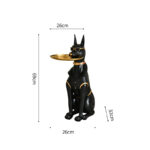 Big Dog Butler Statue with Tray