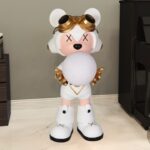 Ranger Bear Giant Night Light Statue
