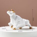 Geometric Bull Statue