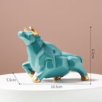 Geometric Bull Statue