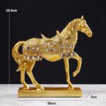 Luxury Golden War Horse Sculpture