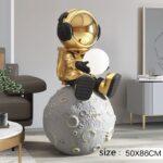 Galactic Light Life Size Astronaut Statue