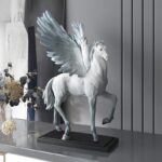 Tianna Golden Pegasus Sculpture