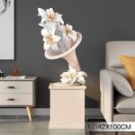 Life Size Flower Phonograph Sculpture