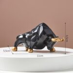 Geometric Bull Statue