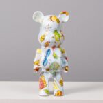 Marble Pattern Bear Sculpture
