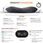 Daedalus 3-in-1 Electric Lumbar Pillow Massager to treat sciatica and backpain