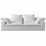 Cloud Sofa with Ottoman by Timothy Oulton