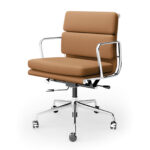 Eames Soft Pad Office Chair - Light Brown - Low Back by Daedalus Designs