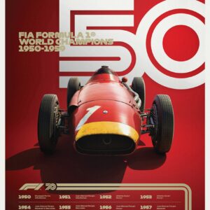 1950-2000s Formula One Cars Canvas Art - Image 14